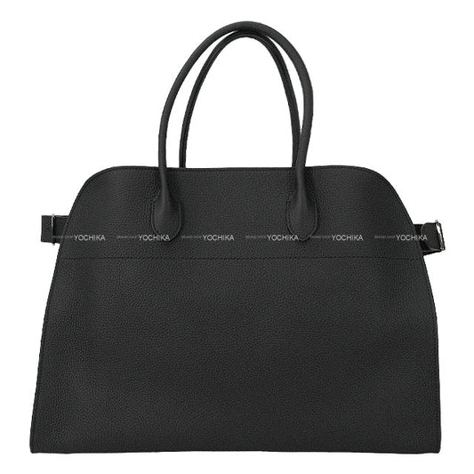 The Row Handbag Margaux 17 Noir (Black) Calf leather/Canvas Silver HW W1254C133[BRAND NEW][Authentic]