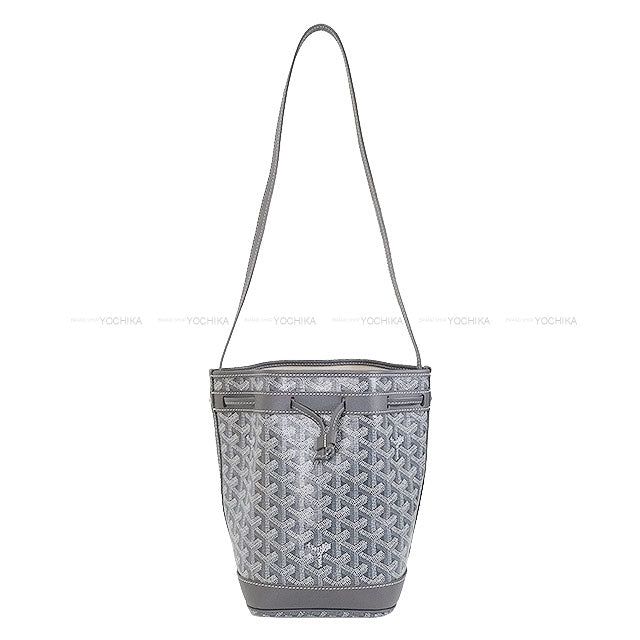 GOYARD Shoulder bag Bucket Bag Petit Flot PM Grey PVC coated canvas Silver HW[BRAND NEW][Authentic]
