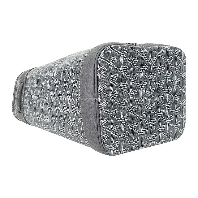 GOYARD Shoulder bag Bucket Bag Petit Flot PM Grey PVC coated canvas Silver HW[BRAND NEW][Authentic]