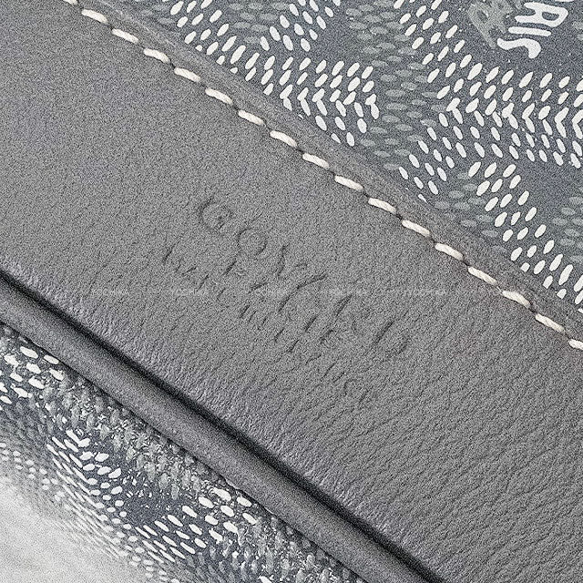 GOYARD Shoulder bag Bucket Bag Petit Flot PM Grey PVC coated canvas Silver HW[BRAND NEW][Authentic]