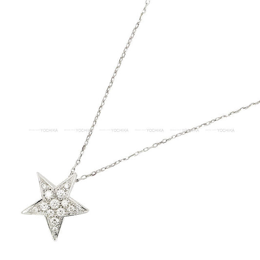 [Pre-loved] CHANEL necklace Comet Pave Star Medium Model White Gold K18WG/Diamond J0868[USED SA][Authentic]