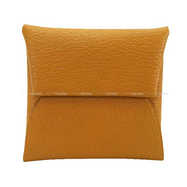 HERMES change purse Bastia Sesami Chevre Mysore Silver HW Stamp B[EXCELLENT][Authentic]