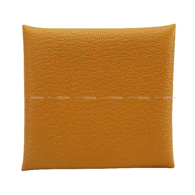 HERMES change purse Bastia Sesami Chevre Mysore Silver HW Stamp B[EXCELLENT][Authentic]