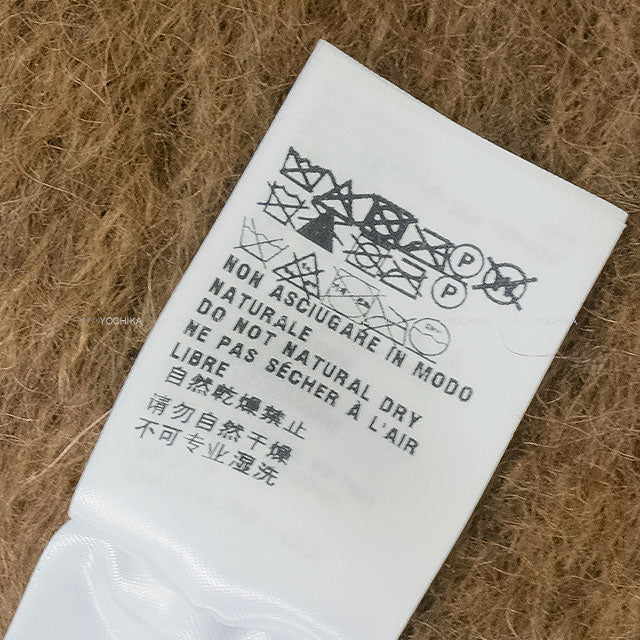 Miu Miu muffler Wool/Mohair Scarf Tobacco Wool/Mohair/Polyamide 5FS062[EXCELLENT][Authentic]