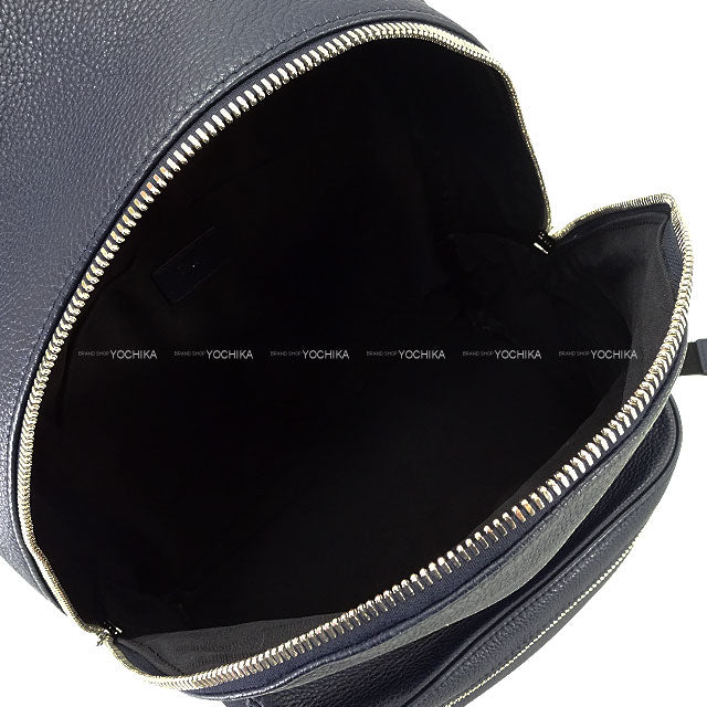 [Pre-loved] 2018SS DIOR HOMME Backpack/daypack/Ruck sack ATELIER Bag Charm BEE SET Navy Blue Graind Calf Silver HW IATBA071XXX/H00E[LIKE NEW][Authentic]