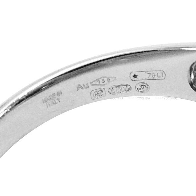 BVLGARI ring Cushion cut Madagascar Pave Diamond Blue K18WG/Blue Sapphire 7.07ct/Diamond 0.82ct #53[EXCELLENT][Authentic]