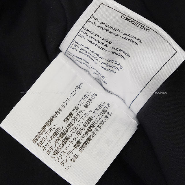 2021SS Pret-a-Porter Collection CHANEL Pants Ski Leggings COCO Mark Noir (Black) Nylon/Polyurethane/Polyester #36[EXCELLENT][Authentic]