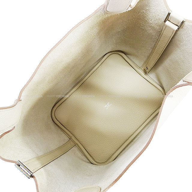 HERMES Handbag Picotin Lock 22 MM Beton Taurillon Clemence Silver HW Stamp W[ALMOST NEW][Authentic]