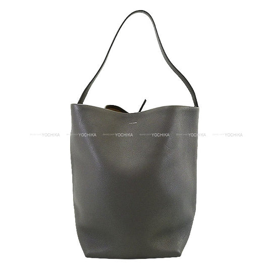 [Pre-loved] The Row Shoulder bag Park Tote Large N/S Grey Graind Calf(Caviarskin) W1273L[LIKE NEW][Authentic]
