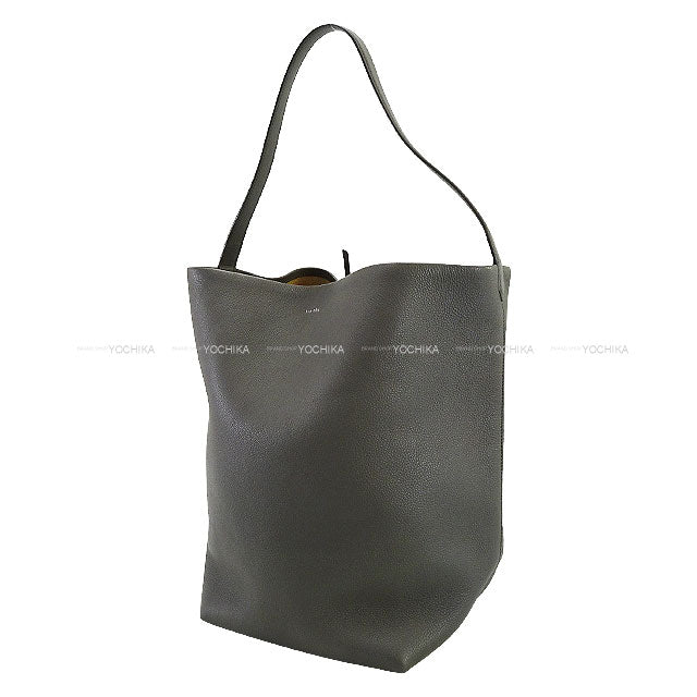 [Pre-loved] The Row Shoulder bag Park Tote Large N/S Grey Graind Calf(Caviarskin) W1273L[LIKE NEW][Authentic]