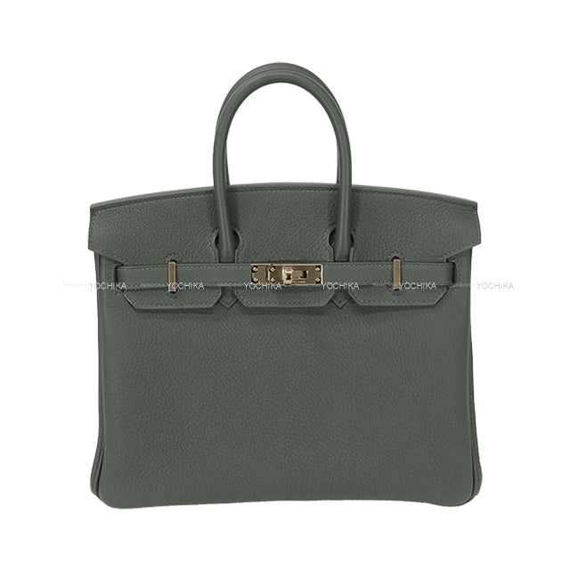 HERMES Handbag Birkin25 Edge Green Vert Mangrove Veau Togo Champagne Gold HW Stamp K[BRAND NEW][Authentic]