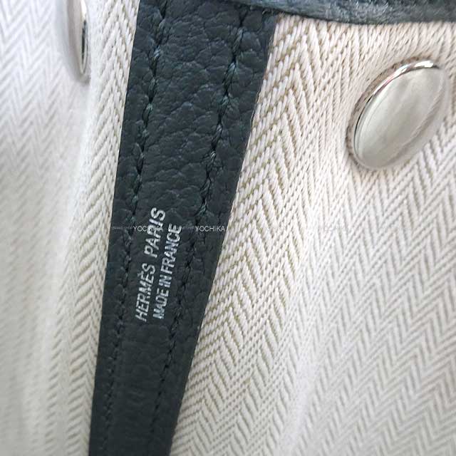 HERMES tote bag Garden Party 30 TPM Vert Mangrove Veau Negonda Silver HW Stamp K[BRAND NEW][Authentic]