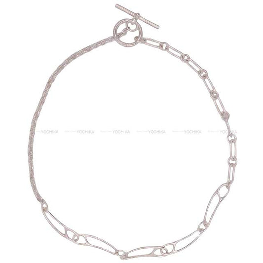 HERMES necklace Chaine D'ancre Punk MM #LG Silver925 (SV925 Ag925)[EXCELLENT][Authentic]