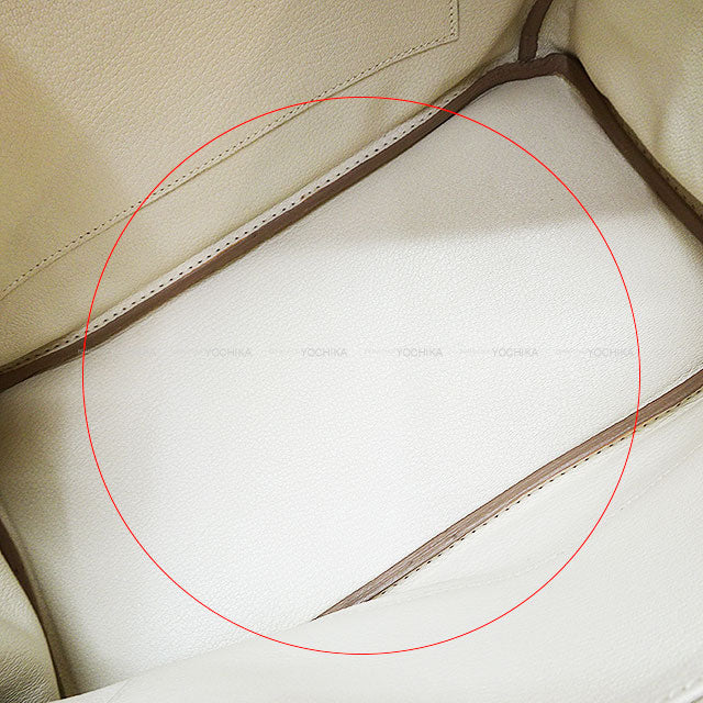 [Pre-loved] HERMES Handbag Birkin30 Craie Veau Togo Silver HW Stamp Z[LIKE NEW][Authentic]