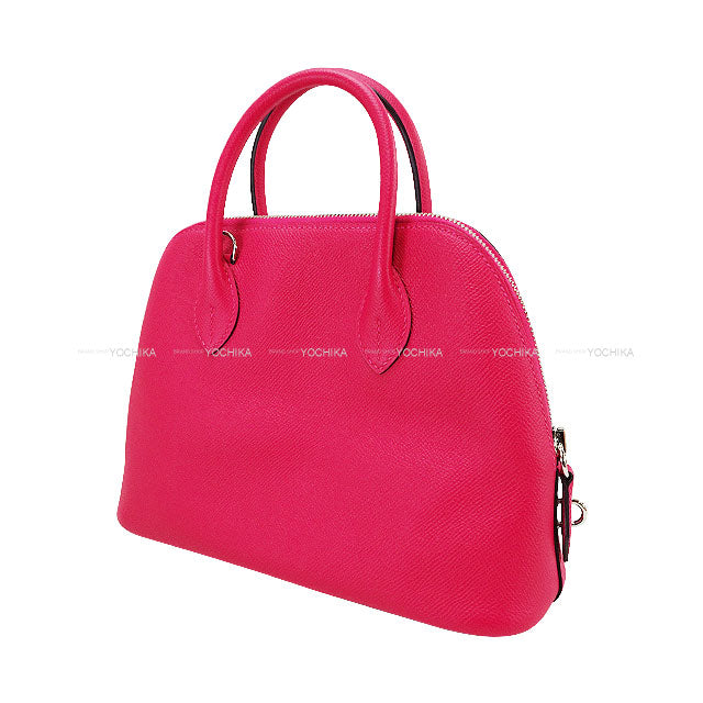 [Pre-loved] HERMES Shoulder bag Bolide1923 25 Framboise Veau Epsom Silver HW Stamp Z[LIKE NEW][Authentic]