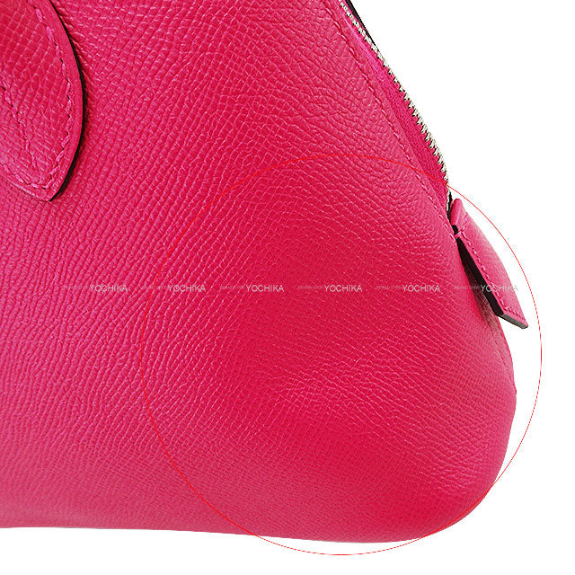 [Pre-loved] HERMES Shoulder bag Bolide1923 25 Framboise Veau Epsom Silver HW Stamp Z[LIKE NEW][Authentic]