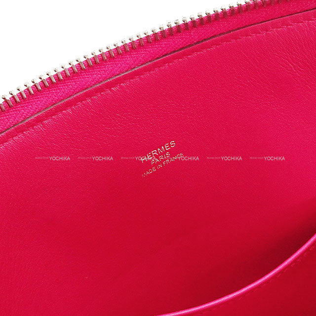 [Pre-loved] HERMES Shoulder bag Bolide1923 25 Framboise Veau Epsom Silver HW Stamp Z[LIKE NEW][Authentic]