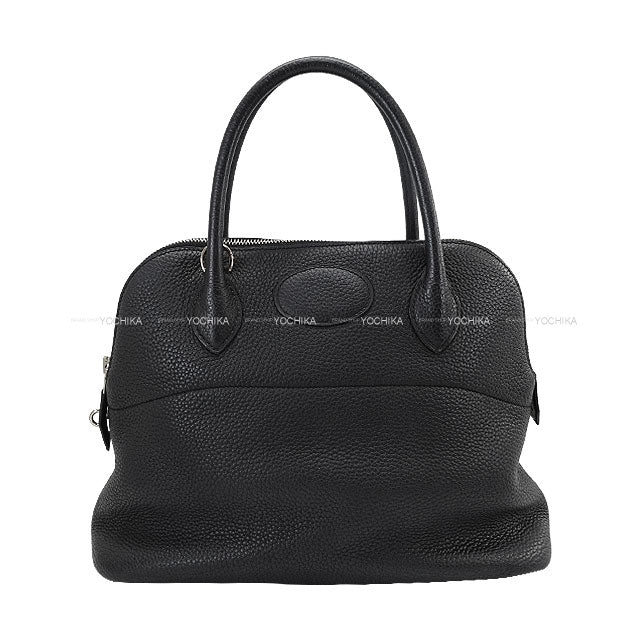 [Pre-loved] HERMES Shoulder bag Bolide31 Noir (Black) Taurillon Clemence Silver HW Stamp A[USED SA][Authentic]