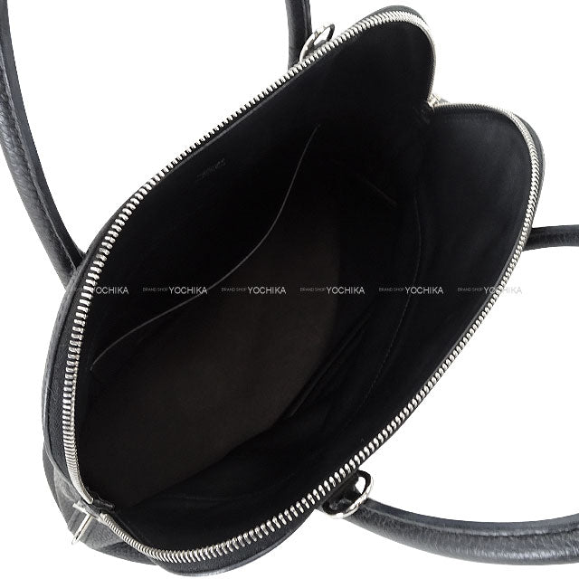 [Pre-loved] HERMES Shoulder bag Bolide31 Noir (Black) Taurillon Clemence Silver HW Stamp A[USED SA][Authentic]