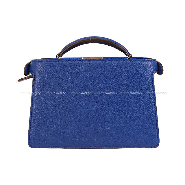 FENDI Handbag Peekaboo I See You X-Cross Blue Royal Calf leather Silver HW 7VA582-AMA3-F1Q18[EXCELLENT][Authentic]