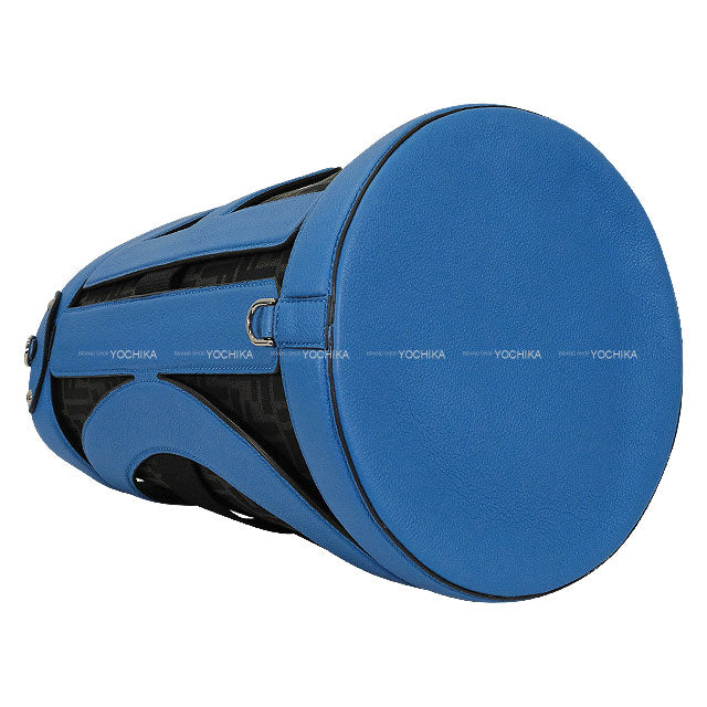 2024AW FENDI Handbag Bucket Fabric Zucca Pattern 2Way Fiordaliso Blue Calf leather/Fabric Silver HW 7VA589AMAH[EXCELLENT][Authentic]