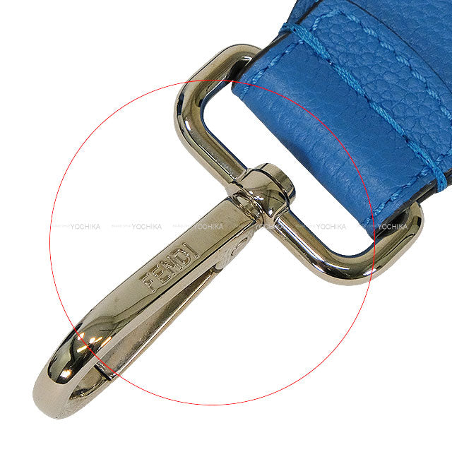 2024AW FENDI Handbag Bucket Fabric Zucca Pattern 2Way Fiordaliso Blue Calf leather/Fabric Silver HW 7VA589AMAH[EXCELLENT][Authentic]