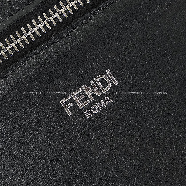 [Pre-loved] FENDI Handbag Peekaboo I See You Mini Small Noir (Black)/Brown/Yellow Calf leather Silver HW 7VA530[LIKE NEW][Authentic]