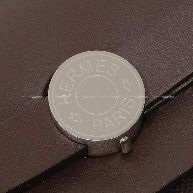 HERMES Shoulder bag HerBag Zip 31 PM Ebene Vache Hunter/Toile Militaire Silver HW Stamp K[BRAND NEW][Authentic]