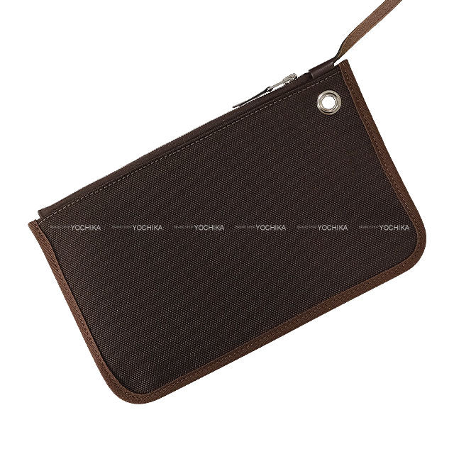 HERMES Shoulder bag HerBag Zip 31 PM Ebene Vache Hunter/Toile Militaire Silver HW Stamp K[BRAND NEW][Authentic]