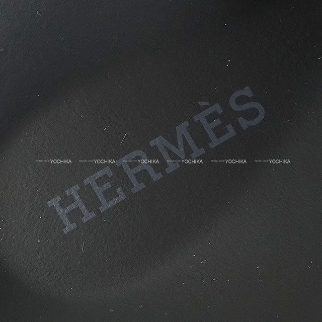 [Pre-loved] HERMES sandals Men's Chypre Noir (Black) Calf #40 Silver HW[USED SA][Authentic]