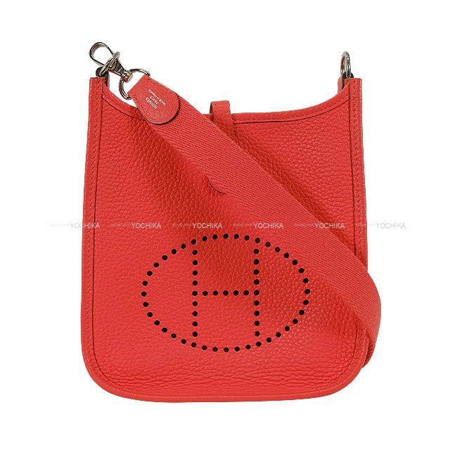 [Pre-loved] HERMES Shoulder bag Evelyne 16 TPM Rose Jaipur Taurillon Clemence Silver HW Stamp D[LIKE NEW][Authentic]