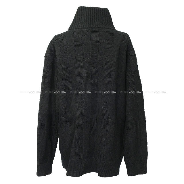 2024 HERMES Blouson Women's zip-up jacket with pockets Noir (Black) Wool100% #42 4E2226D3[EXCELLENT][Authentic]