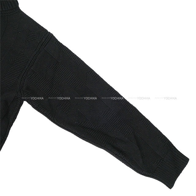 2024 HERMES Blouson Women's zip-up jacket with pockets Noir (Black) Wool100% #42 4E2226D3[EXCELLENT][Authentic]