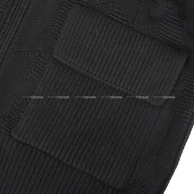2024 HERMES Blouson Women's zip-up jacket with pockets Noir (Black) Wool100% #42 4E2226D3[EXCELLENT][Authentic]