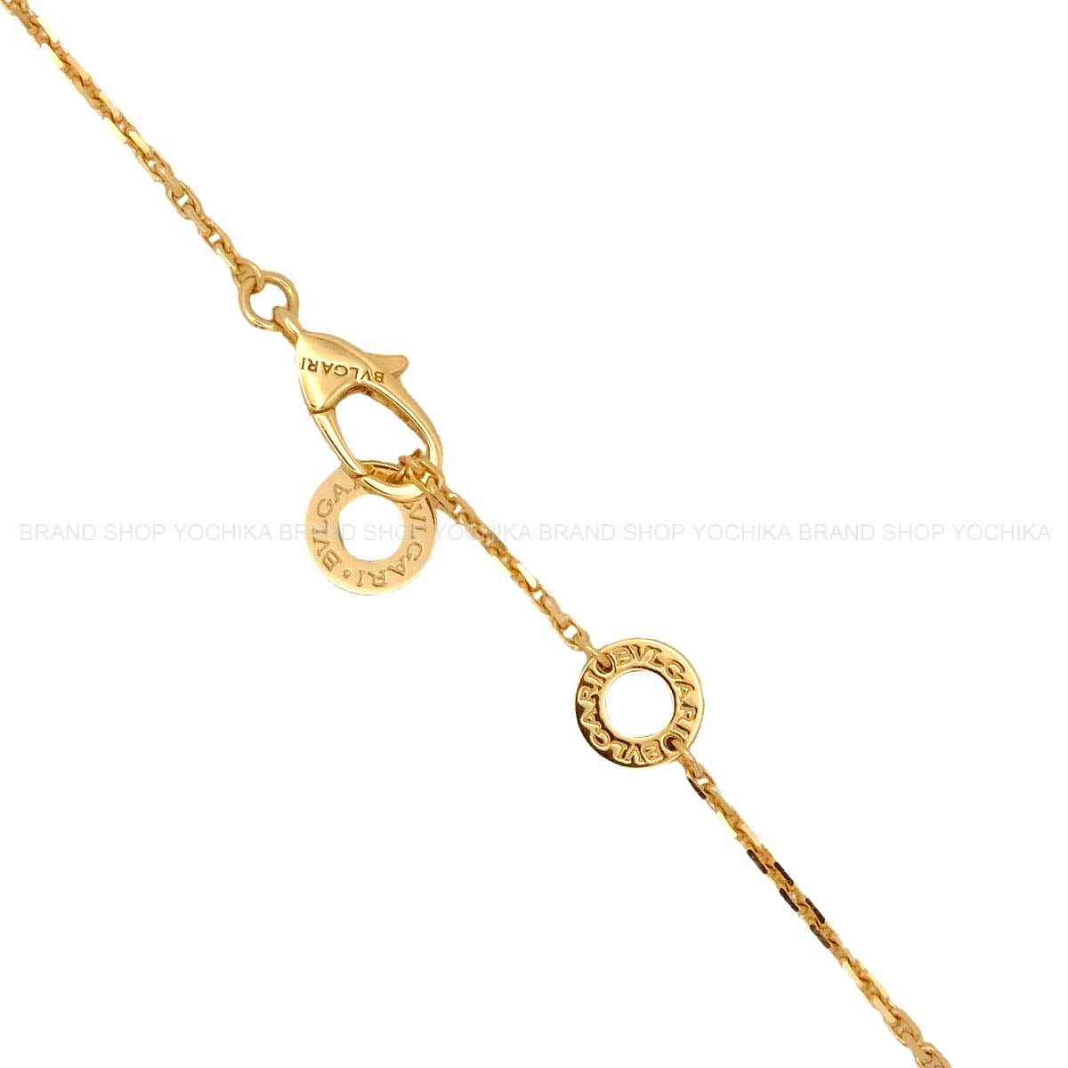 BVLGARI necklace Diva DreamPink Gold/Green K18PG/Malachite/Pave Diamonds[EXCELLENT][Authentic]