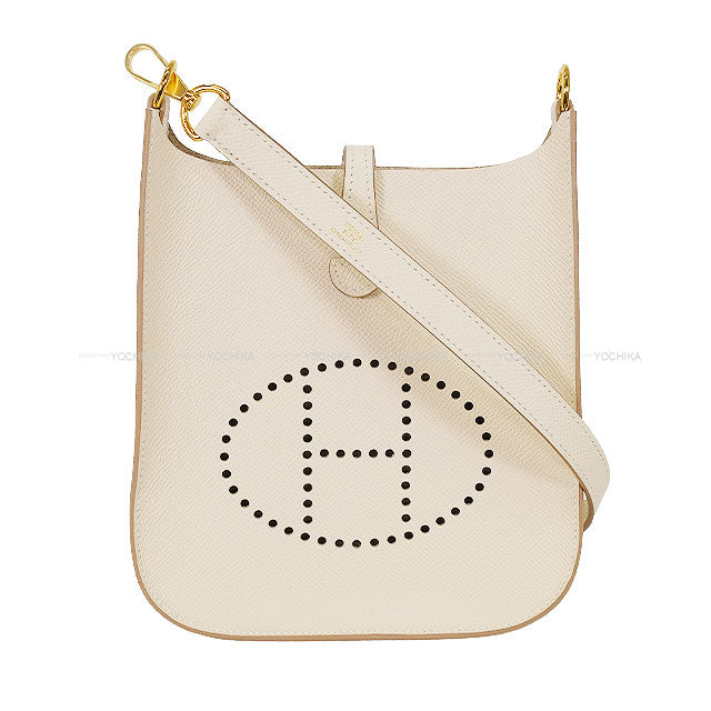 HERMES Shoulder bag Evelyne 16 TPM Sellier Craie Veau Epsom Gold HW Stamp K[BRAND NEW][Authentic]