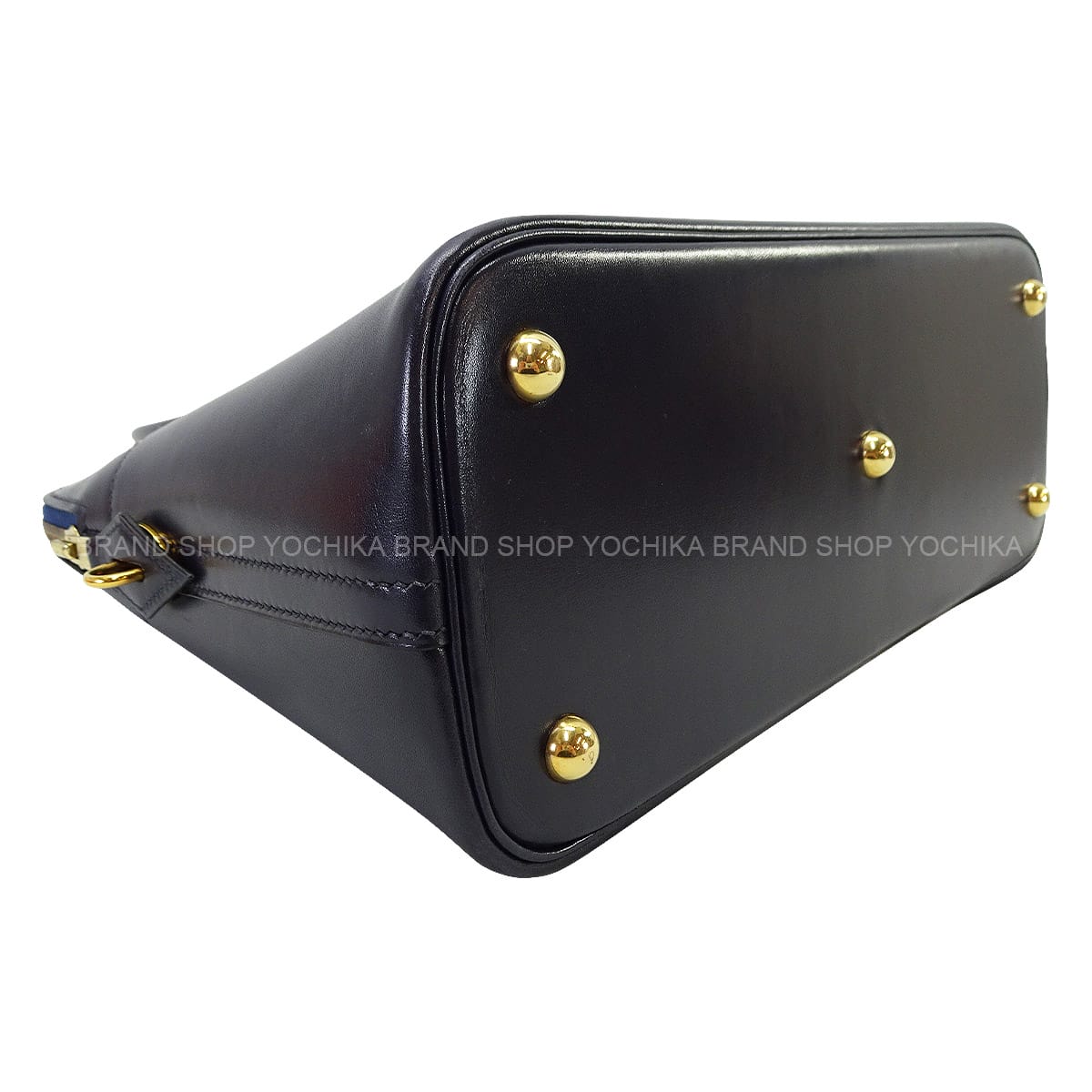 [Pre-loved] HERMES Shoulder bag Bolide31 Blue Indigo Box Calf Gold HW Stamp □A[USED A][Authentic]