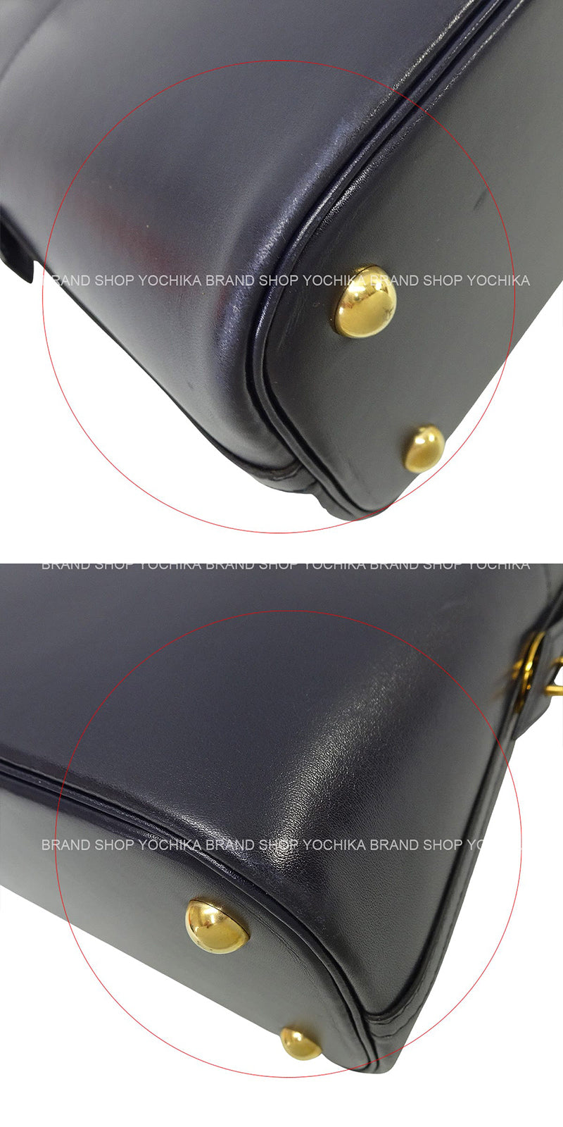 [Pre-loved] HERMES Shoulder bag Bolide31 Blue Indigo Box Calf Gold HW Stamp □A[USED A][Authentic]