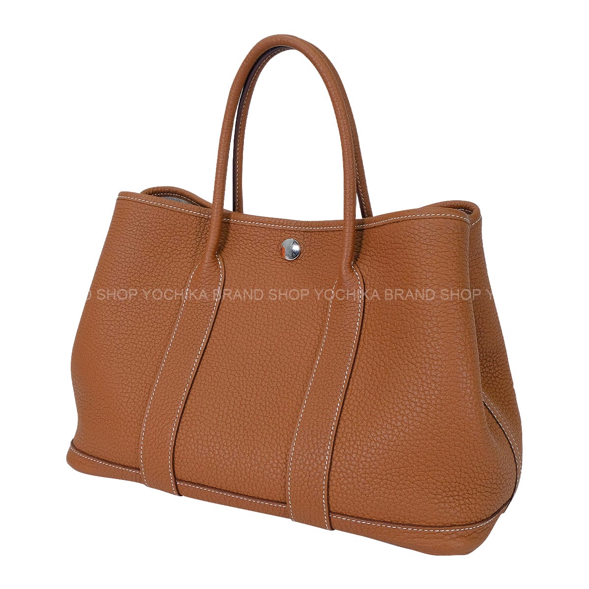 [Pre-loved] HERMES tote bag Garden Party 30 TPM Gold Veau Negonda Silver HW Stamp W[LIKE NEW][Authentic]