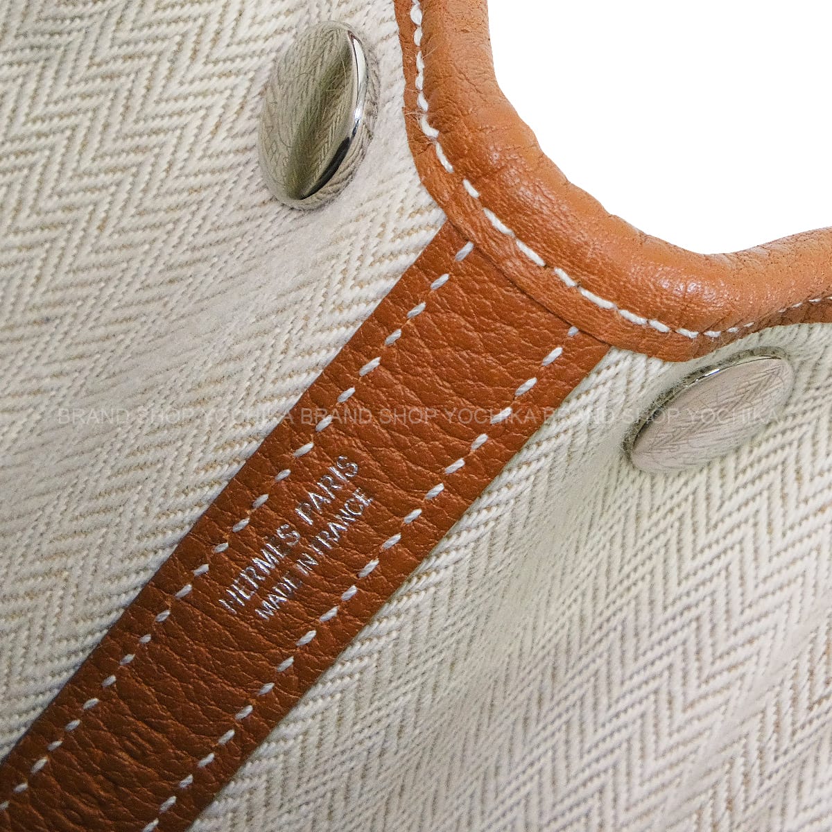 [Pre-loved] HERMES tote bag Garden Party 30 TPM Gold Veau Negonda Silver HW Stamp W[LIKE NEW][Authentic]