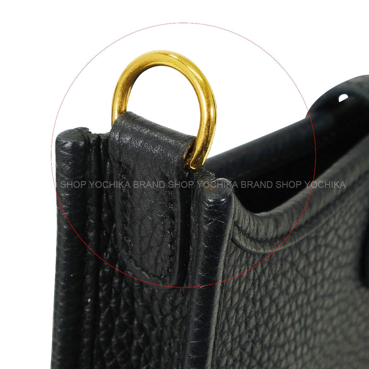 [Pre-loved] HERMES Shoulder bag Evelyne 16 TPM Noir (Black) Taurillon Clemence Gold HW Stamp W[LIKE NEW][Authentic]