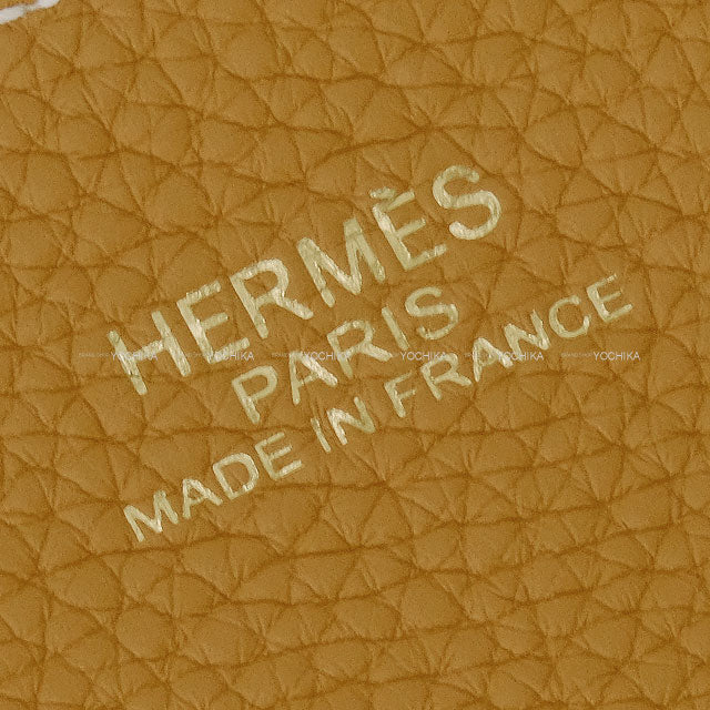 HERMES Handbag Double Sens 45 Sesami/Rose Azalee Taurillon Clemence Stamp Y[EXCELLENT][Authentic]