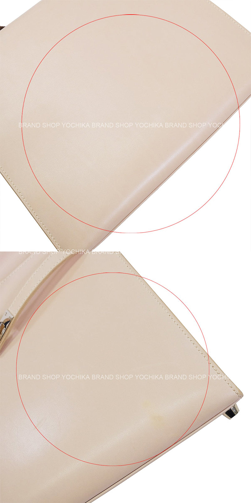 [Pre-loved] HERMES Shoulder bag Kelly25 Sellier Rose Dragee Box Nepal Silver HW Stamp □E[USED AB][Authentic]