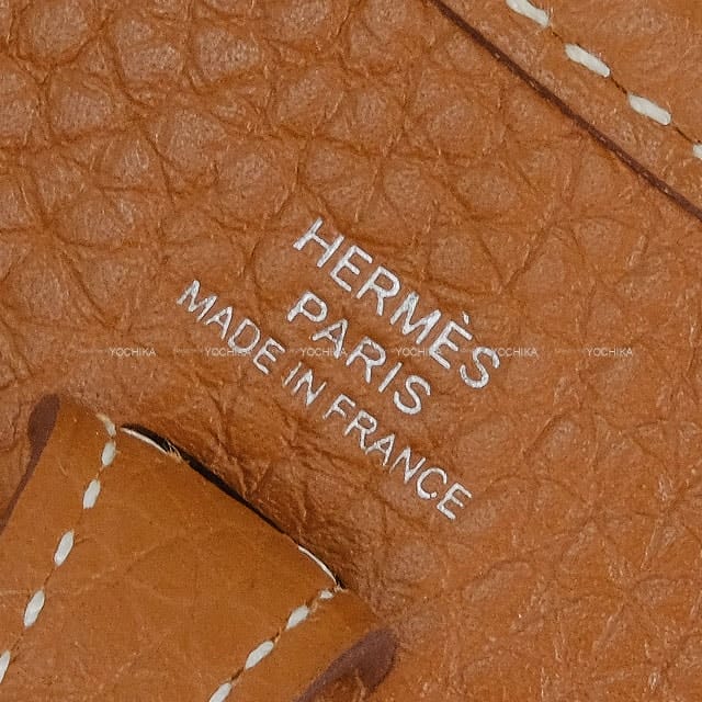 [Pre-loved] HERMES Shoulder bag Evelyne 16 TPM Gold Taurillon Clemence Silver HW Stamp U[LIKE NEW][Authentic]