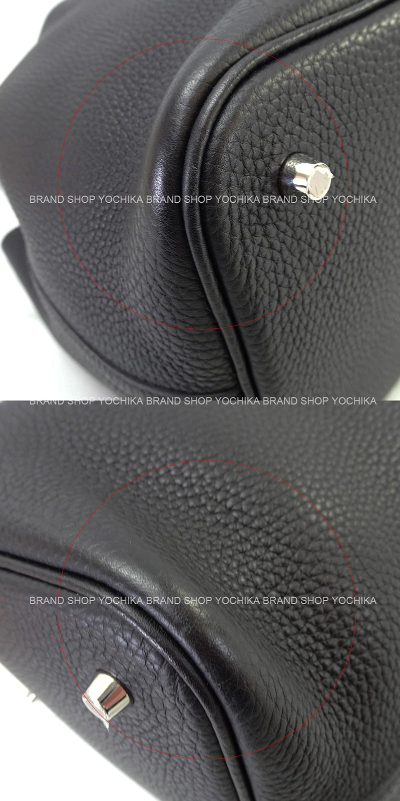 [Pre-loved] HERMES Handbag Picotin Lock 22 MM Noir (Black) Taurillon Clemence Silver HW Stamp D[LIKE NEW][Authentic]