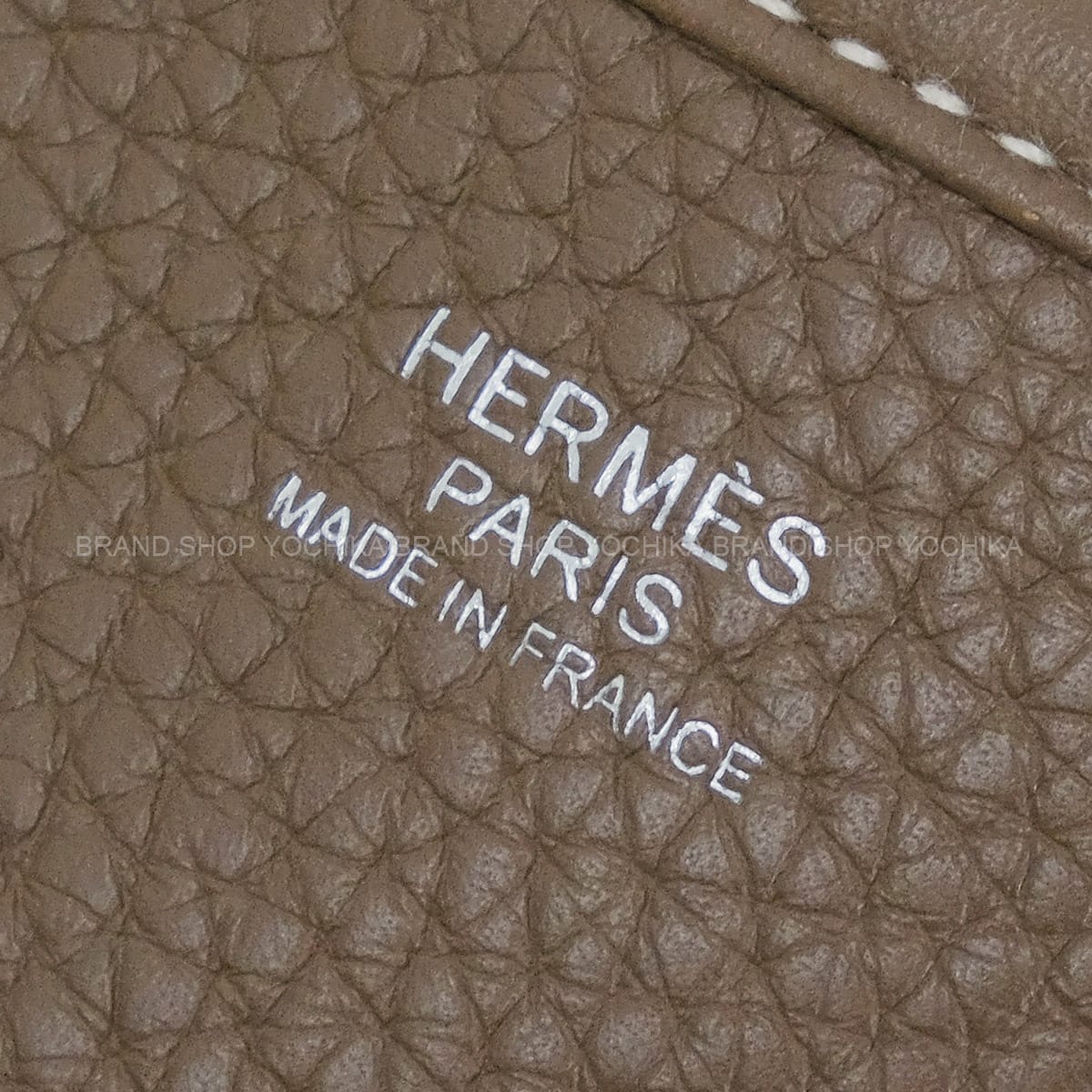 [Pre-loved] HERMES Shoulder bag Evelyne 29 PM Etoupe Taurillon Clemence Silver HW Stamp X[LIKE NEW][Authentic]