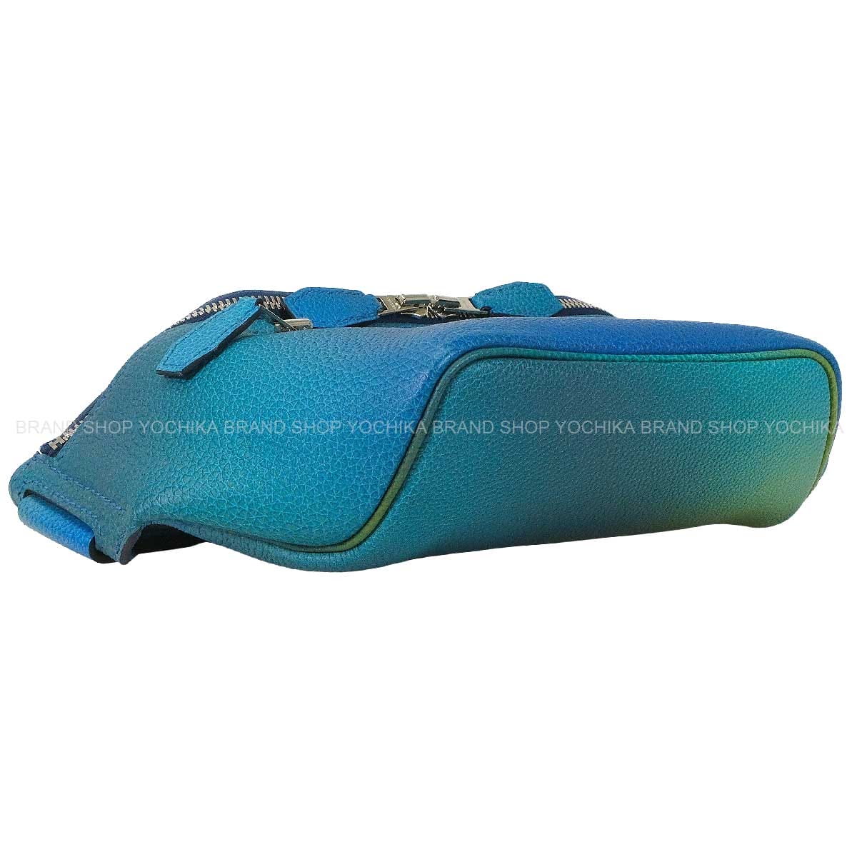2019SSLimited HERMES Messenger bag Cityslide PM Cross Cosmos Gradation Bleu Nuit/Jaune de Naples Veau Togo Mat Silver HW Stamp D[EXCELLENT][Authentic]