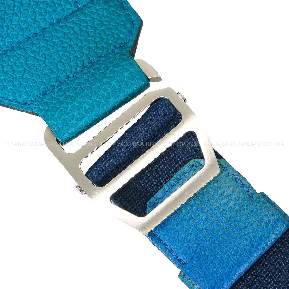 2019SSLimited HERMES Messenger bag Cityslide PM Cross Cosmos Gradation Bleu Nuit/Jaune de Naples Veau Togo Mat Silver HW Stamp D[EXCELLENT][Authentic]