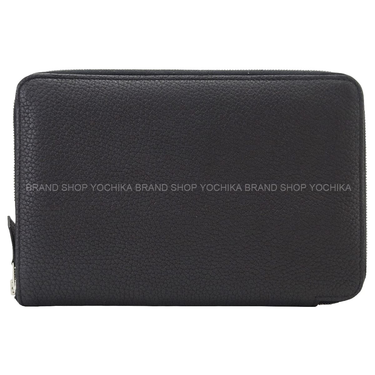 HERMES Travel Case Azap Combine Noir (Black) Veau Togo Stamp T[EXCELLENT][Authentic]
