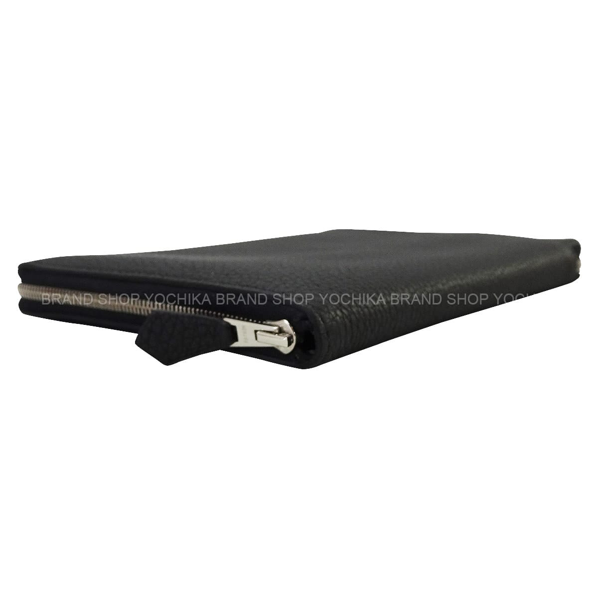 HERMES Travel Case Azap Combine Noir (Black) Veau Togo Stamp T[EXCELLENT][Authentic]